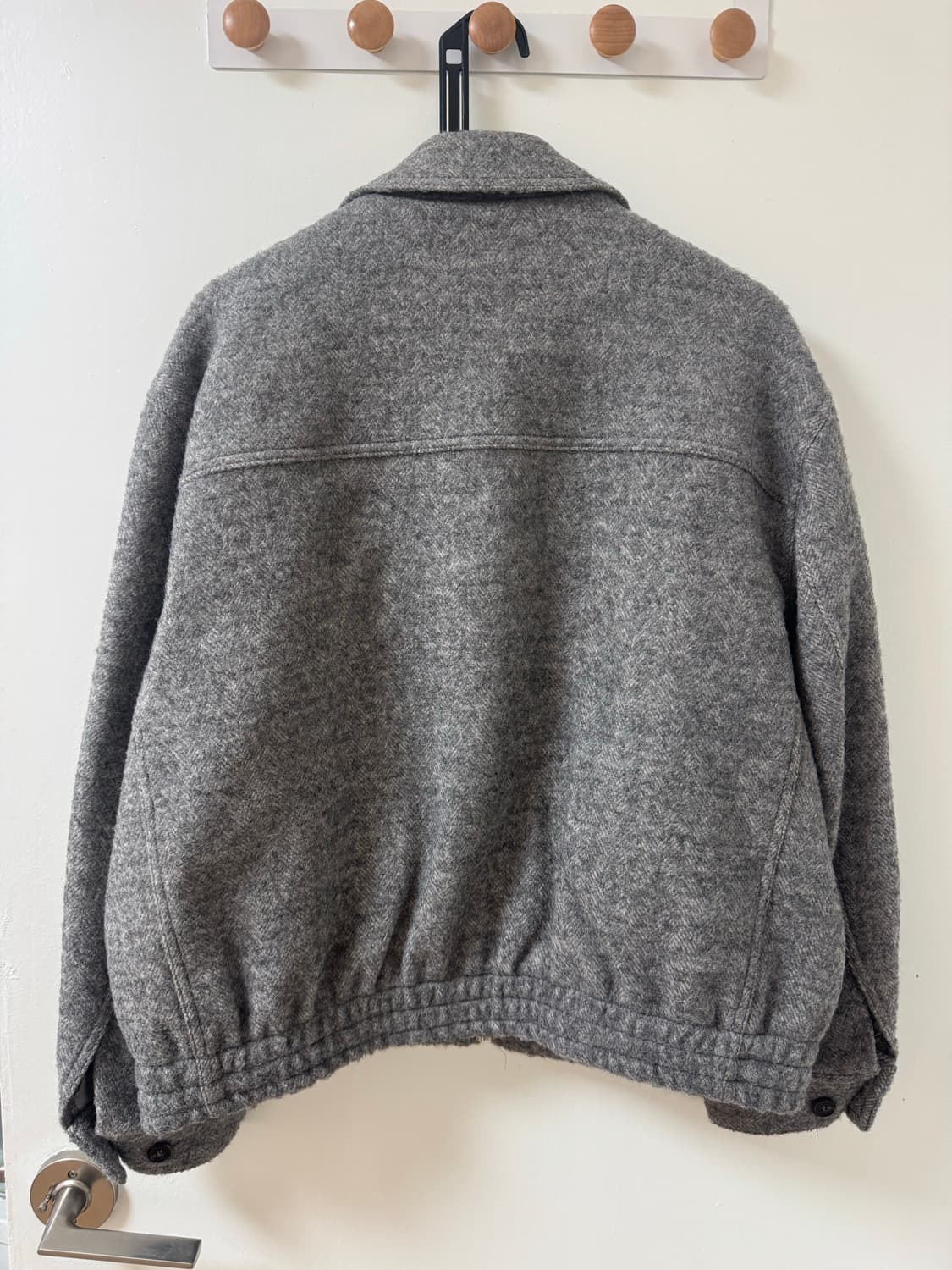 파사드패턴 미니멀 헤링본 블루종 (M) 상품이미지4