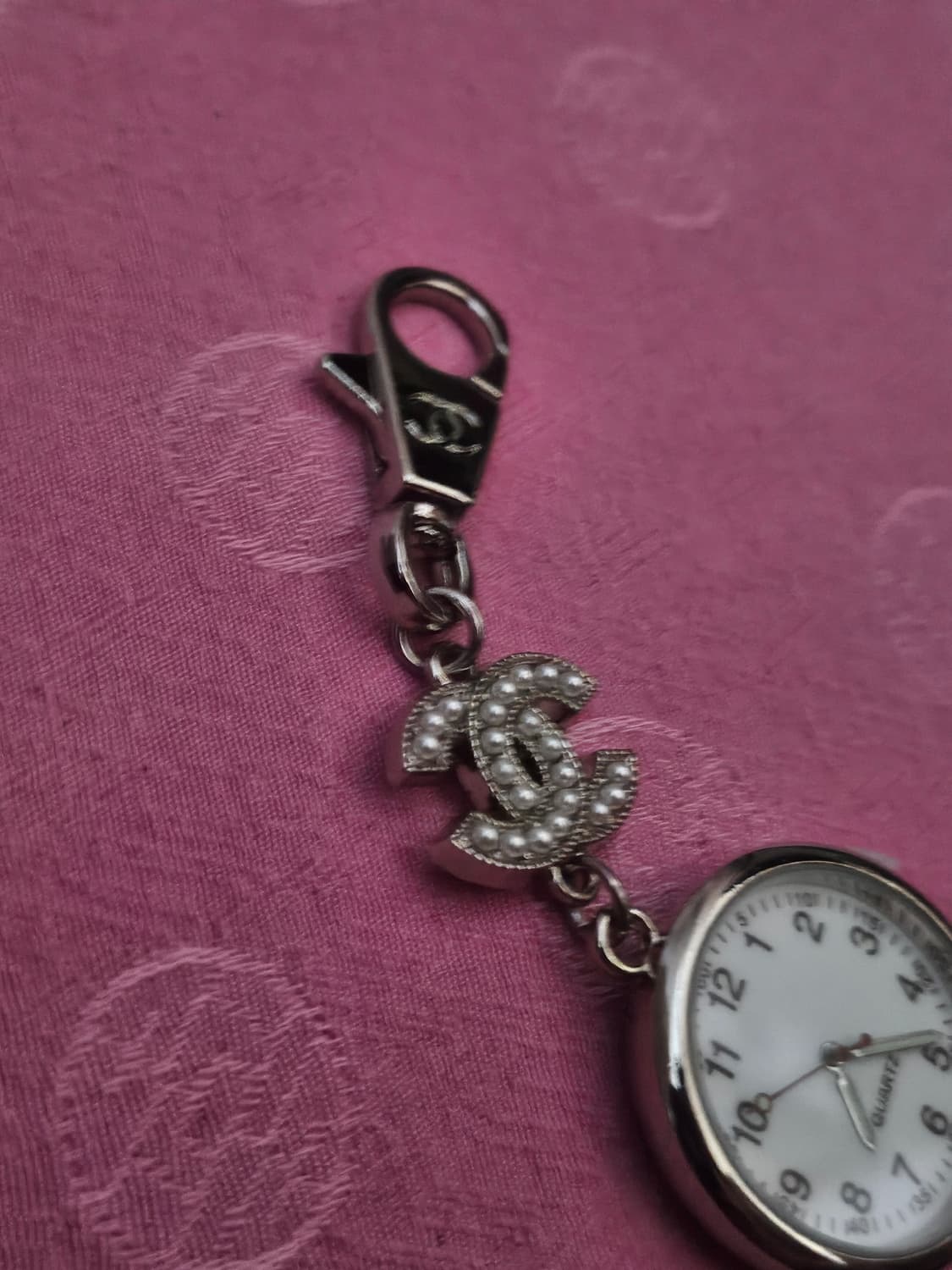 샤넬 정품 빈티지 업사이클링 시계 키링 상품이미지2