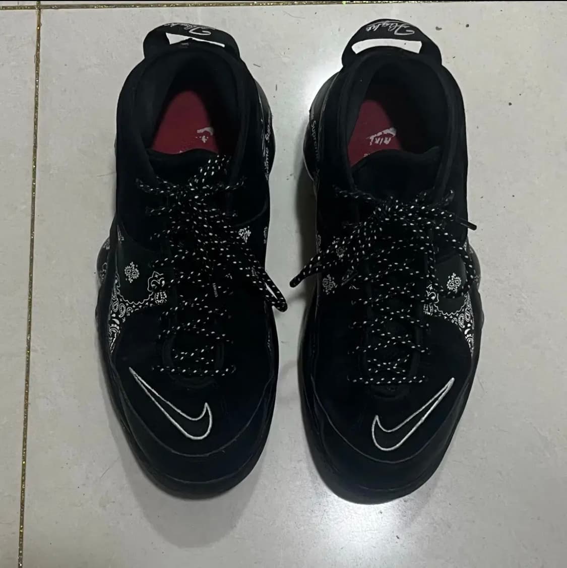 나이키 슈프림 에어 줌 플라이트 95sp 블랙 상품이미지4