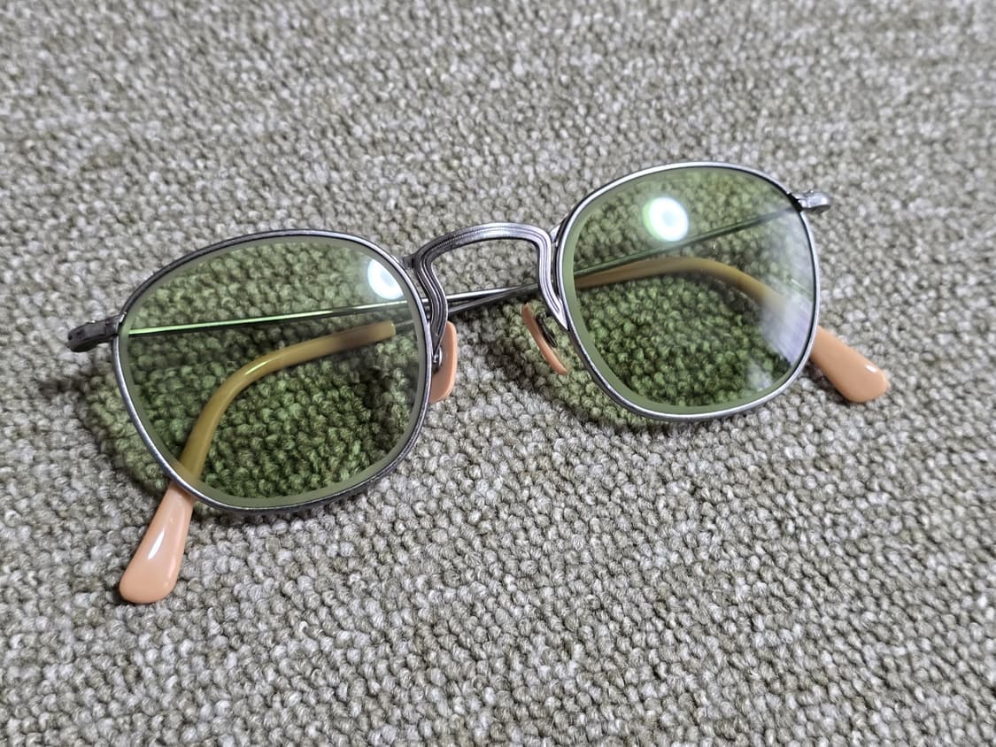 백산안경 하쿠산 타임원클로딩 초기 앤틱실버 디펜더 스퀘어 선글라스  상품이미지2