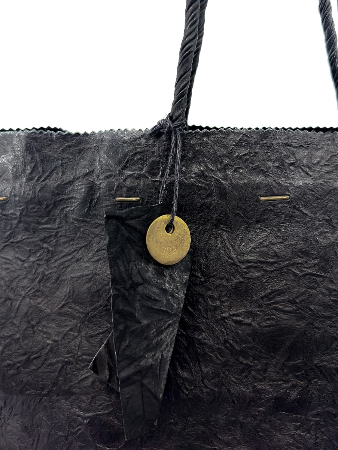 i ro se Crinkled Leather Tote Bag 상품이미지5
