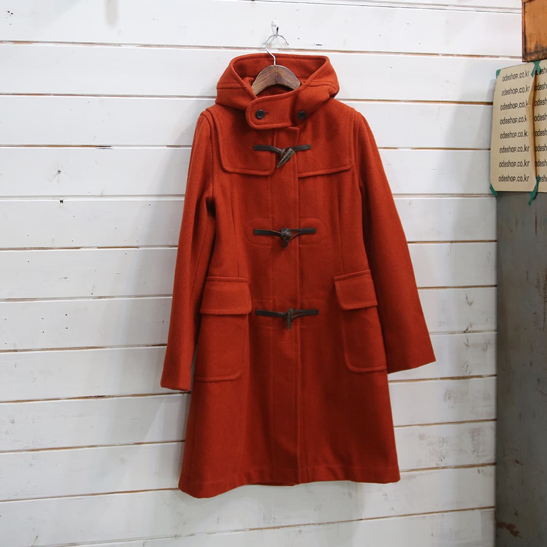 AIE 울 후드 더플 코트 (여성용 S) 상품이미지2