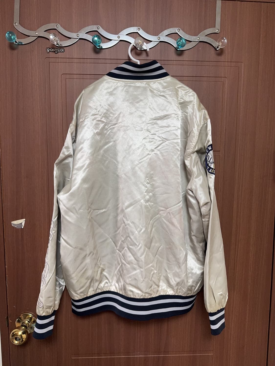 MLB 뉴욕 양키스 서브컬쳐 빈티지 야구 패치 바시티 자켓 xl 105 상품이미지3