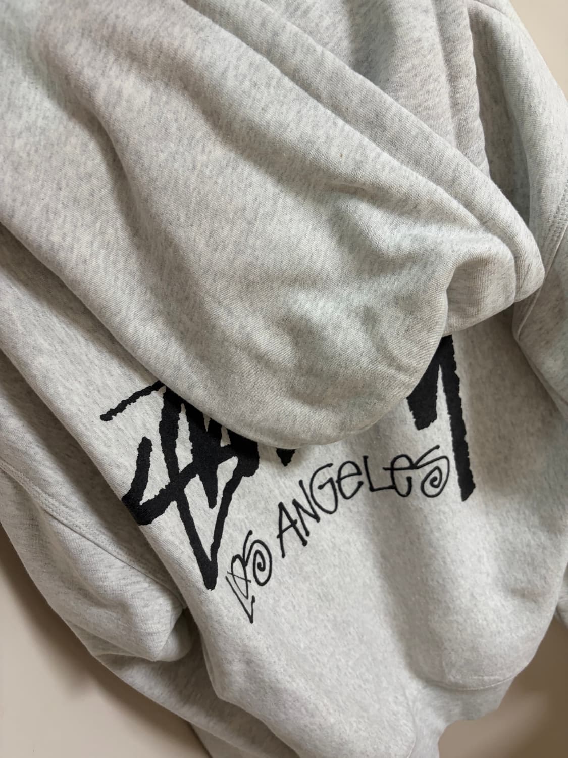 스투시 LA 로스앤젤레스 엘에이 후드집업 멜란지 L 상품이미지4