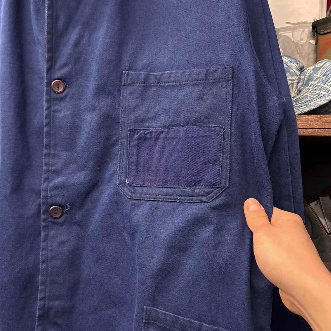 70s 오리지널 헤비 몰스킨 프렌치워크자켓 / 초어자켓 N805 상품이미지5