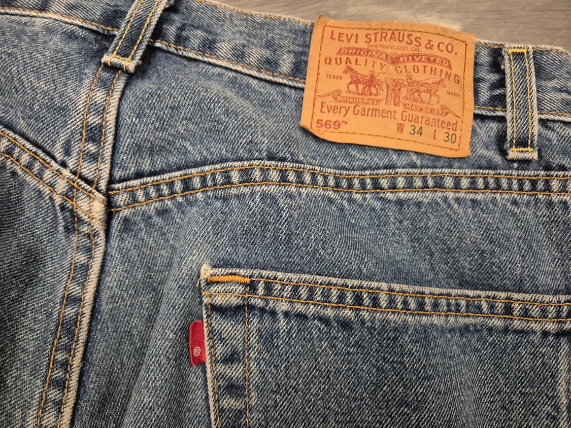90s 리바이스569 블랭크탭 데님 팬츠 상품이미지5