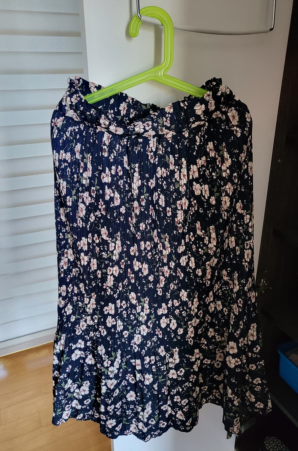 모리걸 꽃무늬 플리스 플라워 스커트 상품이미지2