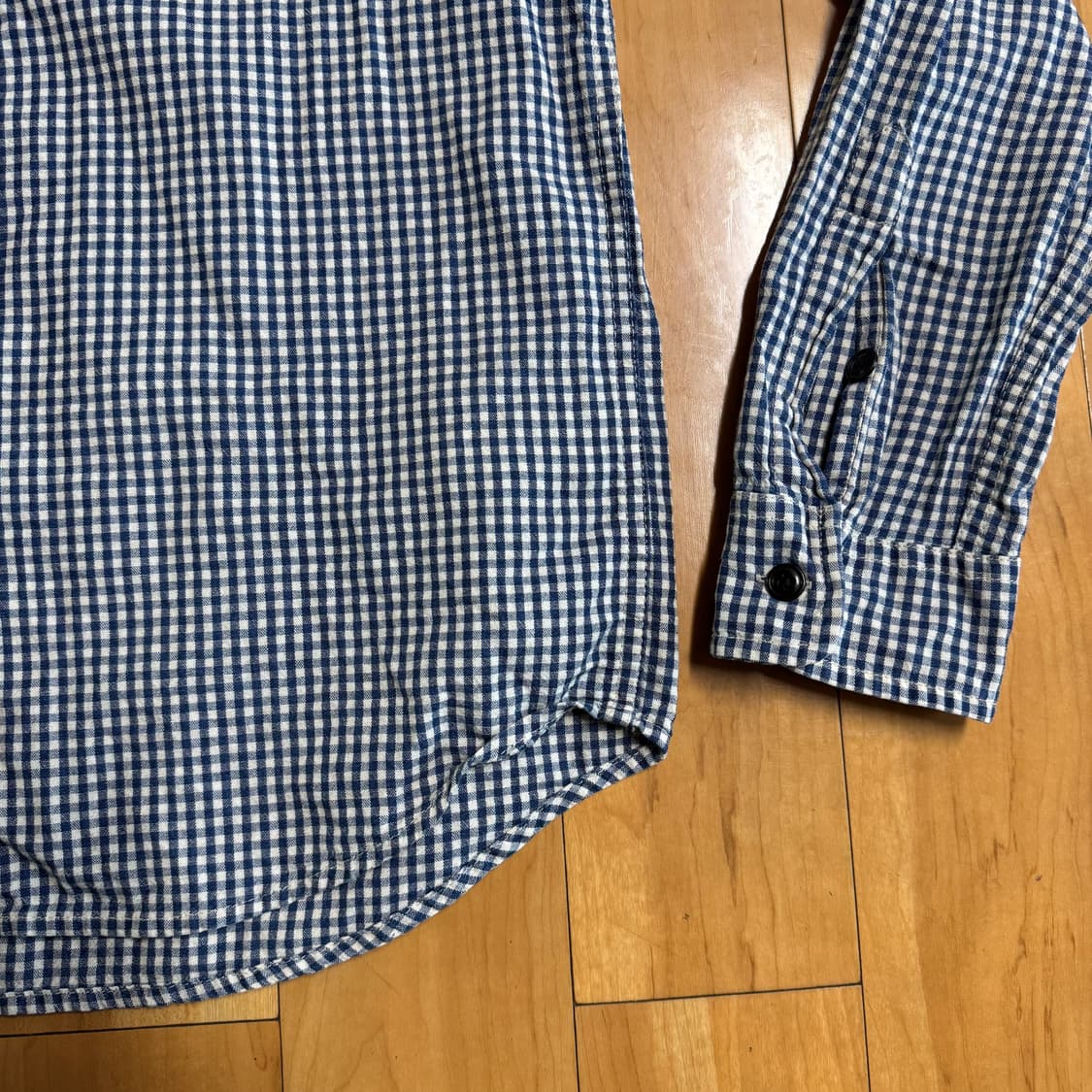 랄프로렌 데님앤서플라이 깅엄체크 셔츠 네이비 M 상품이미지3