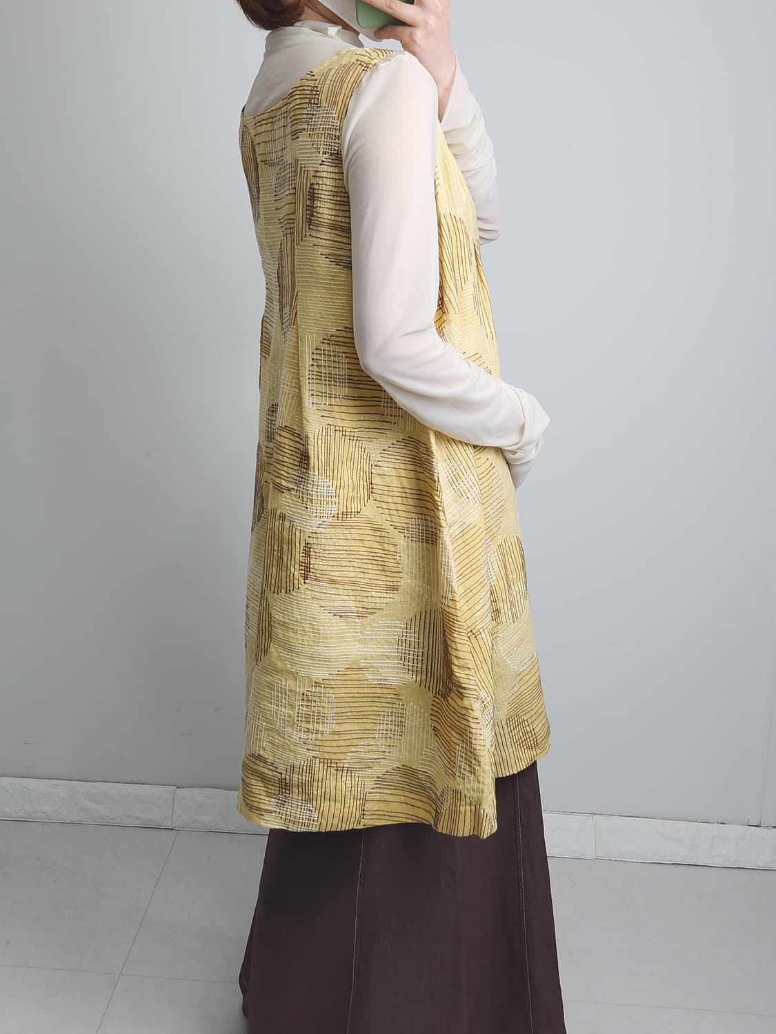 (TABASA)도트 자수 원피스•롱 블라우스 상품이미지4