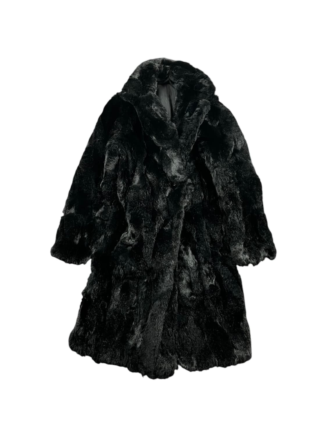 Vintage 토끼 털 리버시블 퍼 코트  상품이미지1