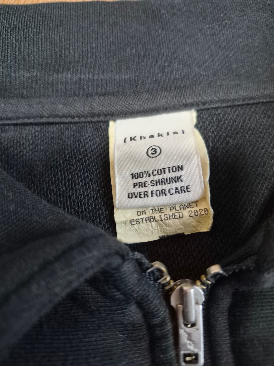 카키스 쿼터집업 3사이즈 상품이미지3