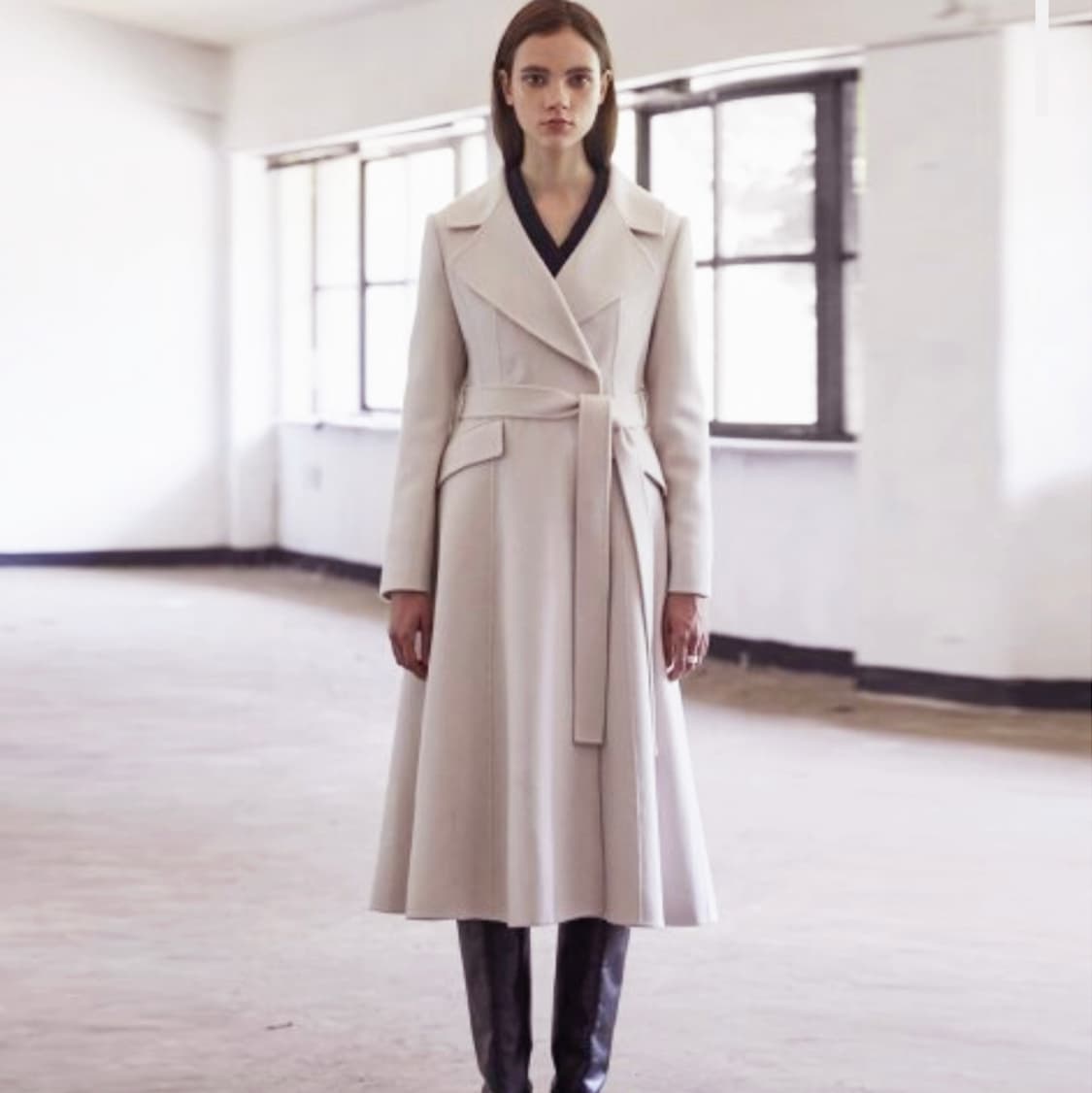 케네스레이디(kenneth lady) 캐시울 플레어코트 55-66 상품이미지1