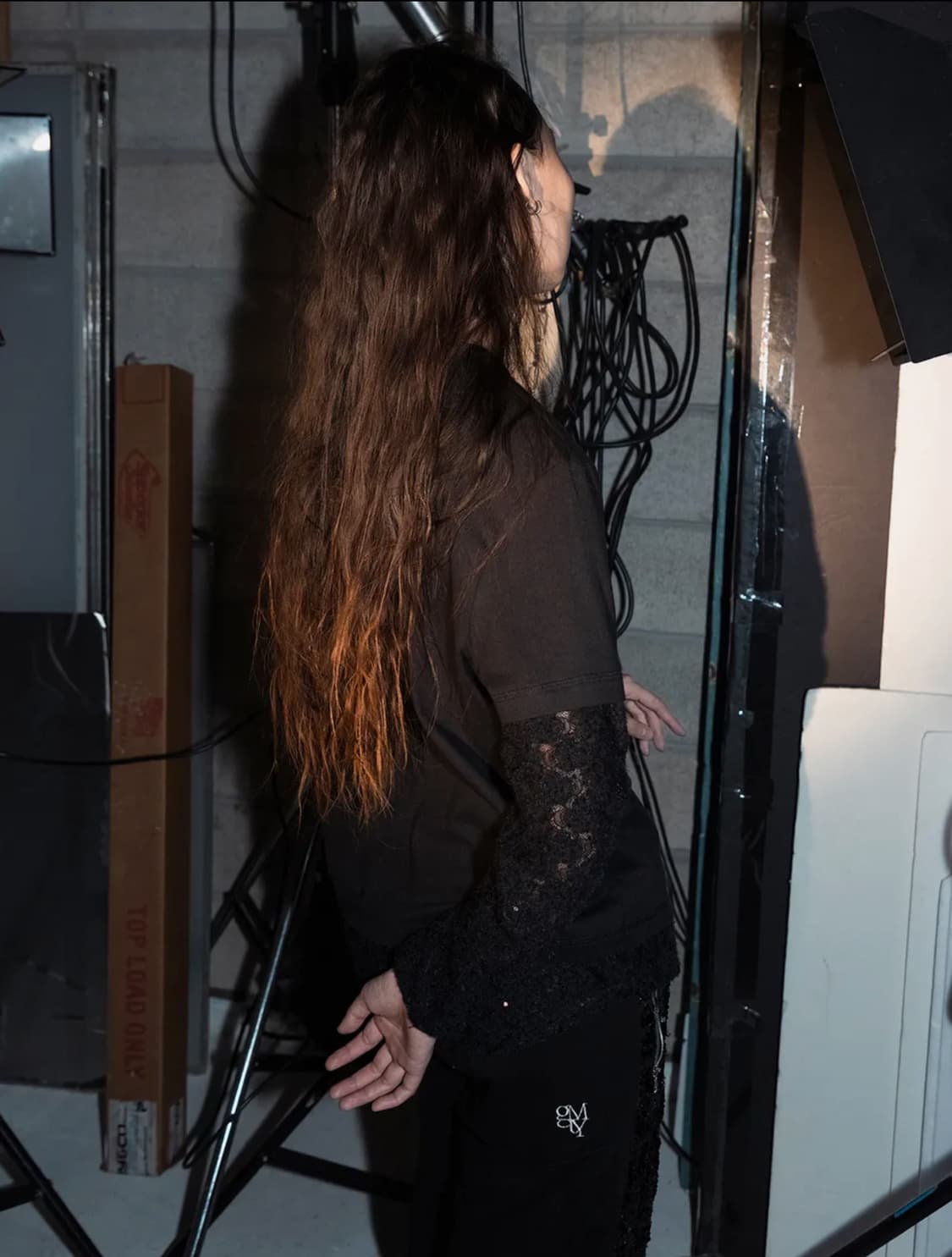 [새상품] 김미더영 G_HEM KNIT T_SHIRT / BLACK 상품이미지3