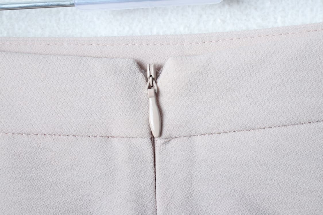 W(M-L) 쉬스미스 스커트 치마 H라인 살구색 무지 유니크-P9809 상품이미지5