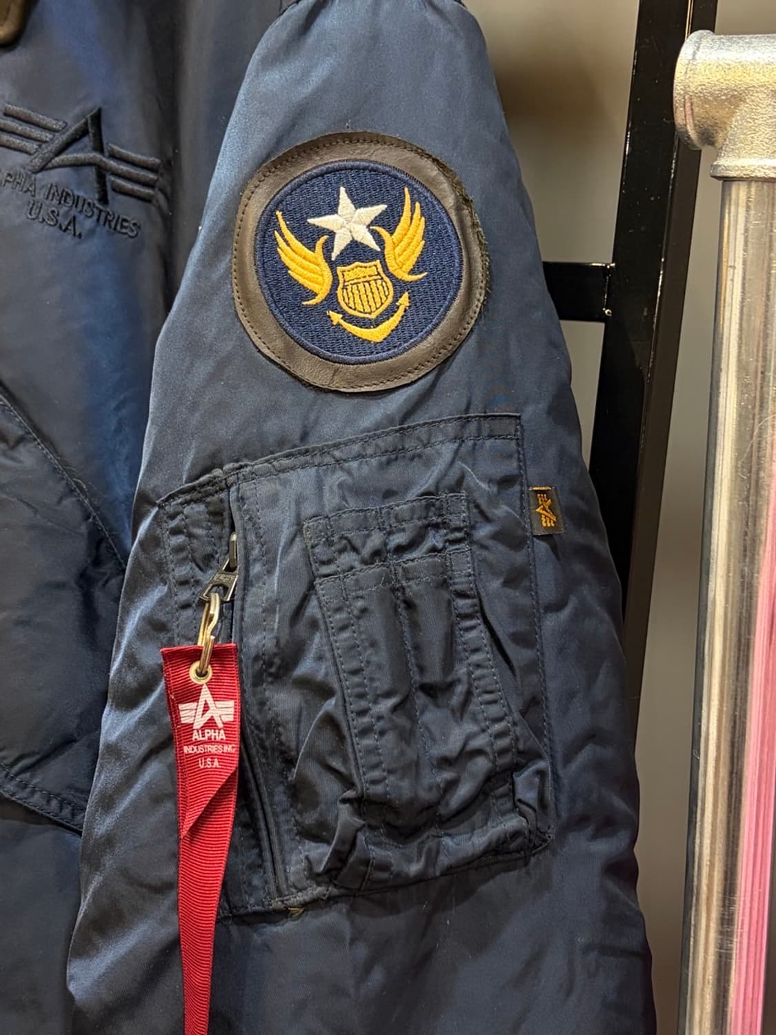 (XL) 알파인더스트리 레더카라 ma-1 항공점퍼 14.9  상품이미지5