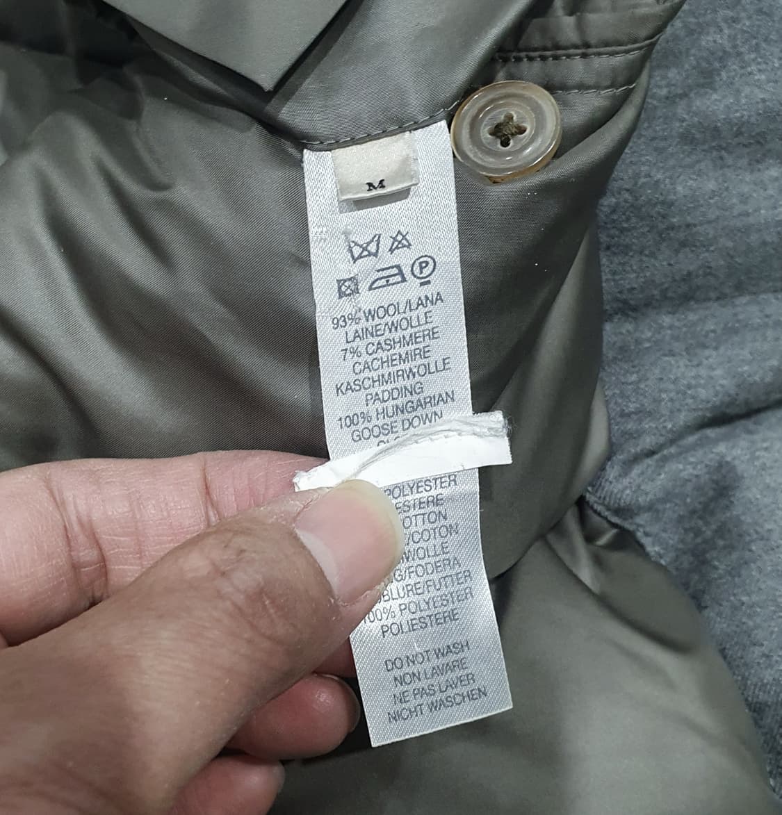 폴스미스 숄카라 캐시미어 울 구스다운 자켓  m (100-105) 상품이미지10