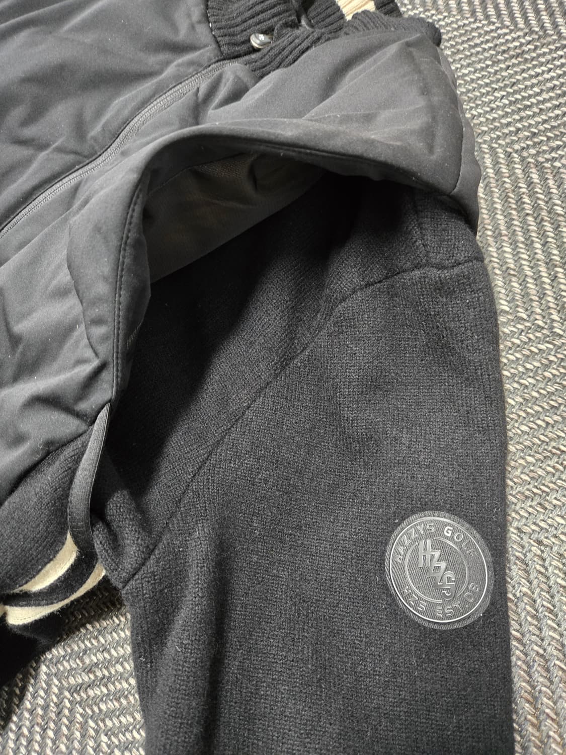 헤지스 골프 블랙 구스다운패딩 니트 가디건 방풍점퍼 상품이미지5