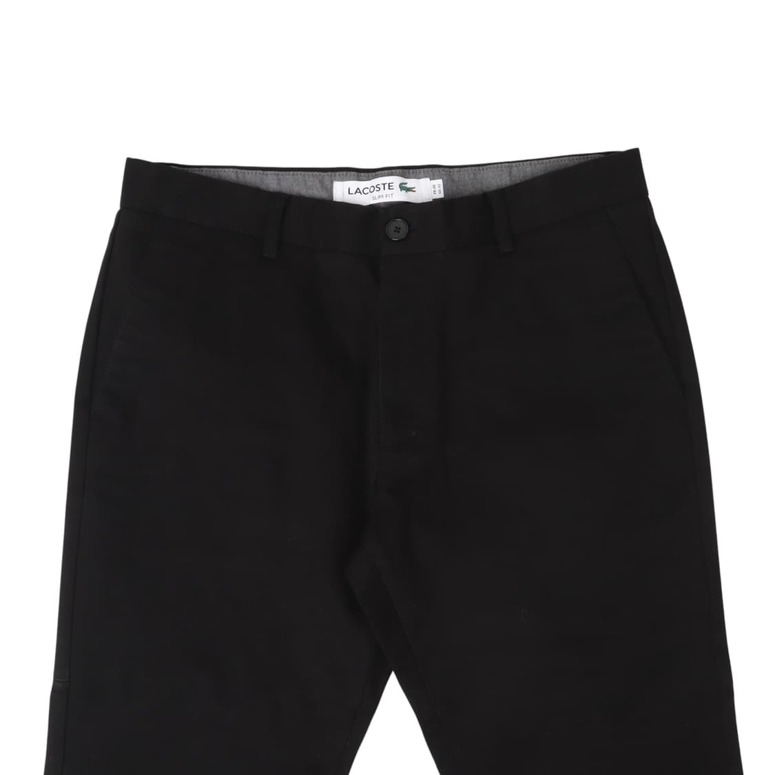라코스테 블랙 슬림핏 코튼 팬츠 상품이미지2