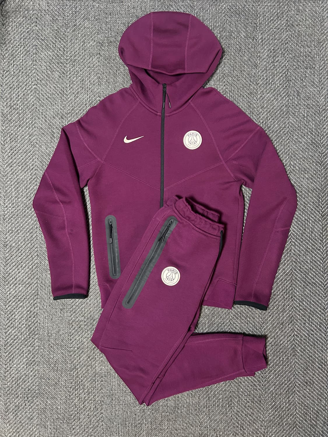 나이키 파리생제르망 테크 플리스 후드 세트 테크팩 상품이미지1
