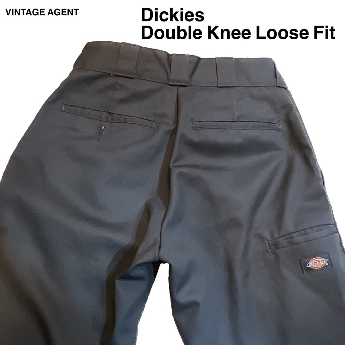 [28x30]디키즈 더블니 워크팬츠 루즈핏 챠콜 상품이미지3