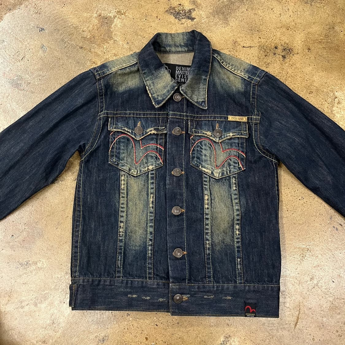 [정품/M] EVISU 에비수 데님 자켓 청자켓 b19 상품이미지3