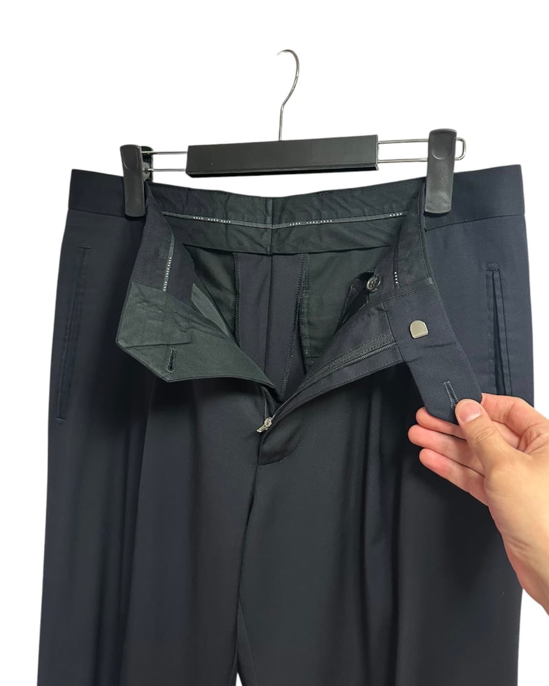 휴고보스(hugo boss) 다크네이비 4계절 레귤러핏 카브라 슬랙스48 상품이미지3