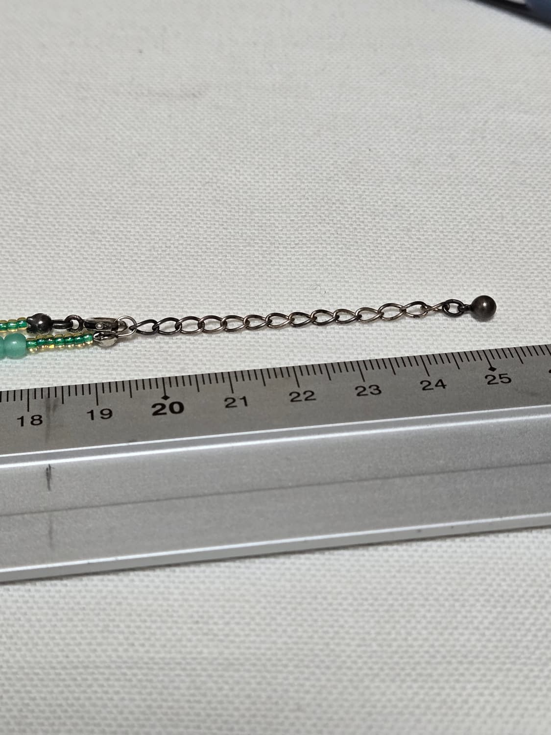 그린글래스비즈+실버925볼 목걸이 상품이미지8