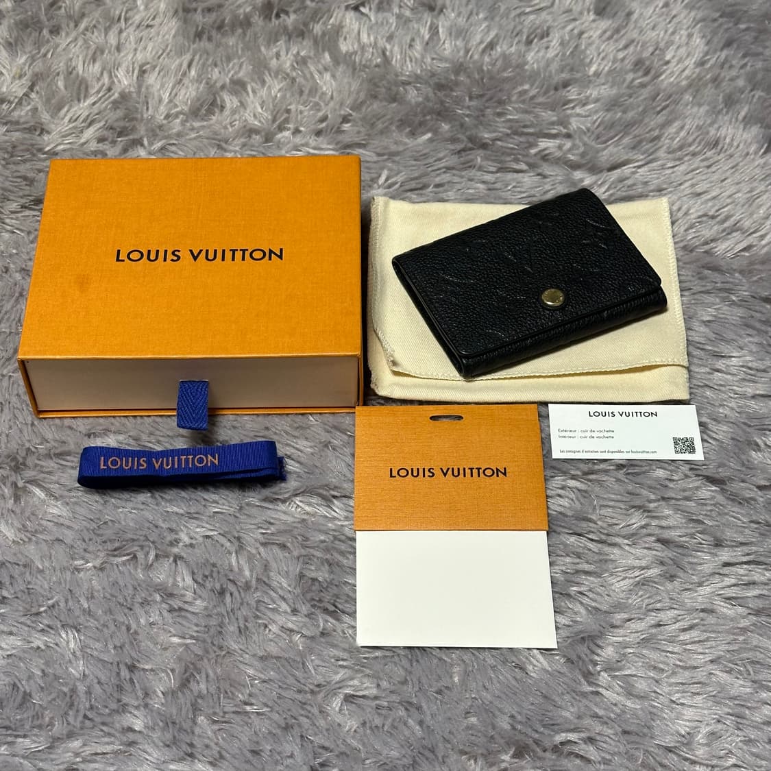 [풀구성] 루이비통 앙프렝뜨 카드지갑 블랙 상품이미지10
