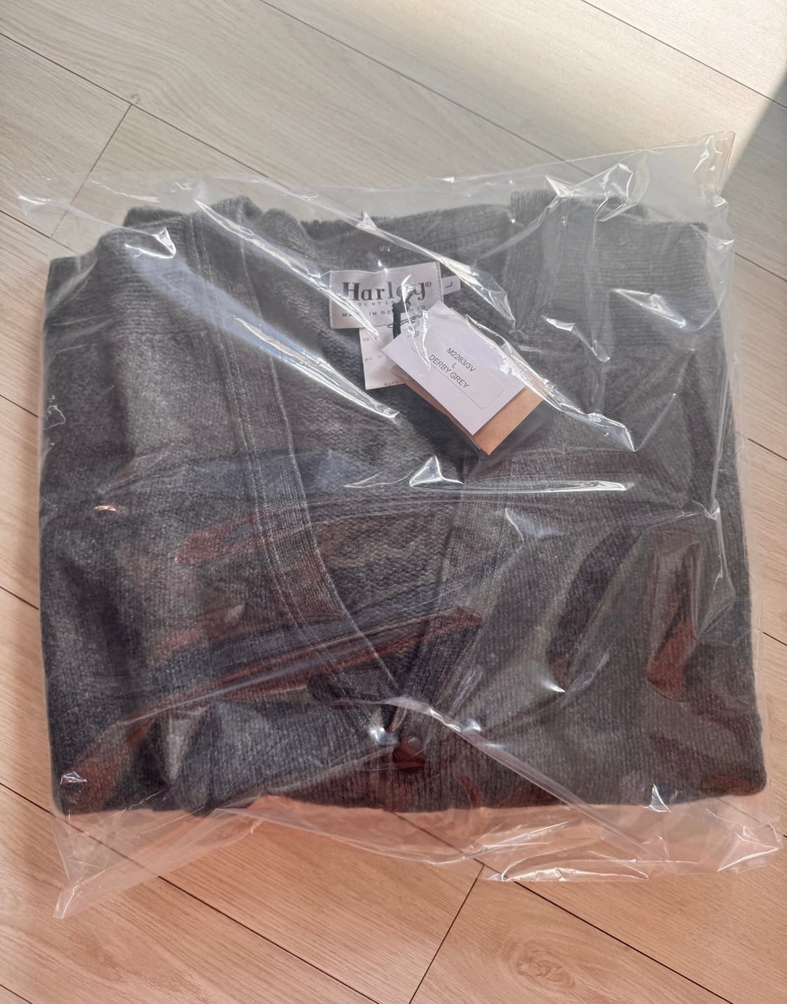 할리 오브 스코틀랜드 울 가디건 L 그레이 (새상품) 상품이미지10