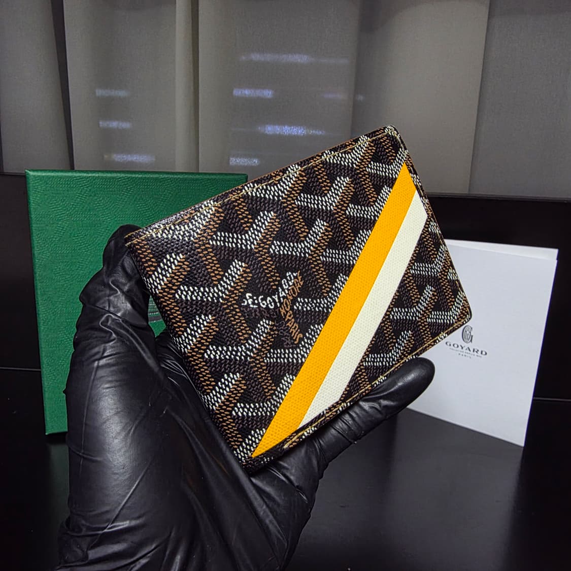 {클로젯}[마카쥬]고야드 빅투와르 블랙&탄 반지갑 상품이미지2