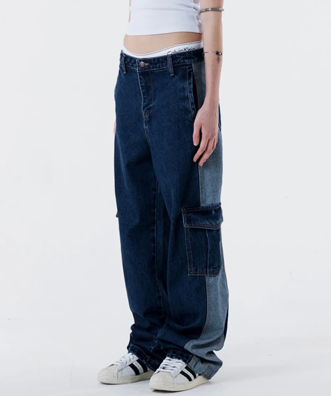 러닝하이 투 톤 카고팬츠 상품이미지1