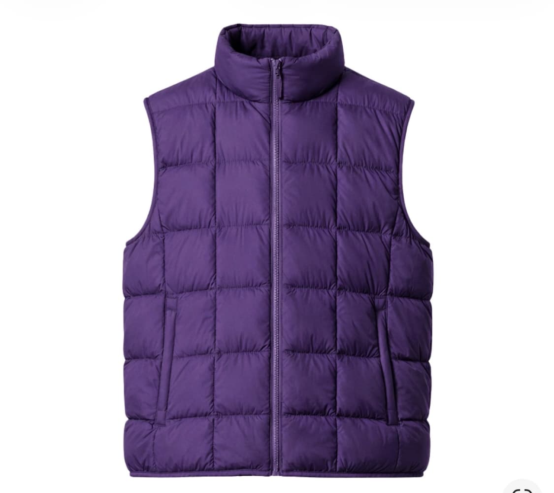 유니클로 퍼프테크 베스트 퍼플 상품이미지1