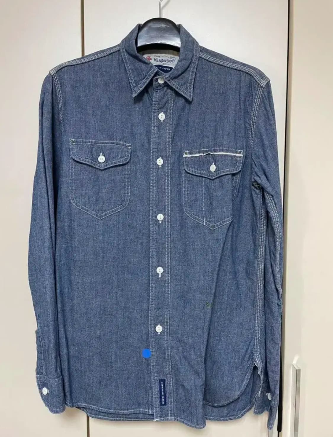 이스트하버서플러스 남성 린넨& 면 셔츠S size-Made in Japa 상품이미지1