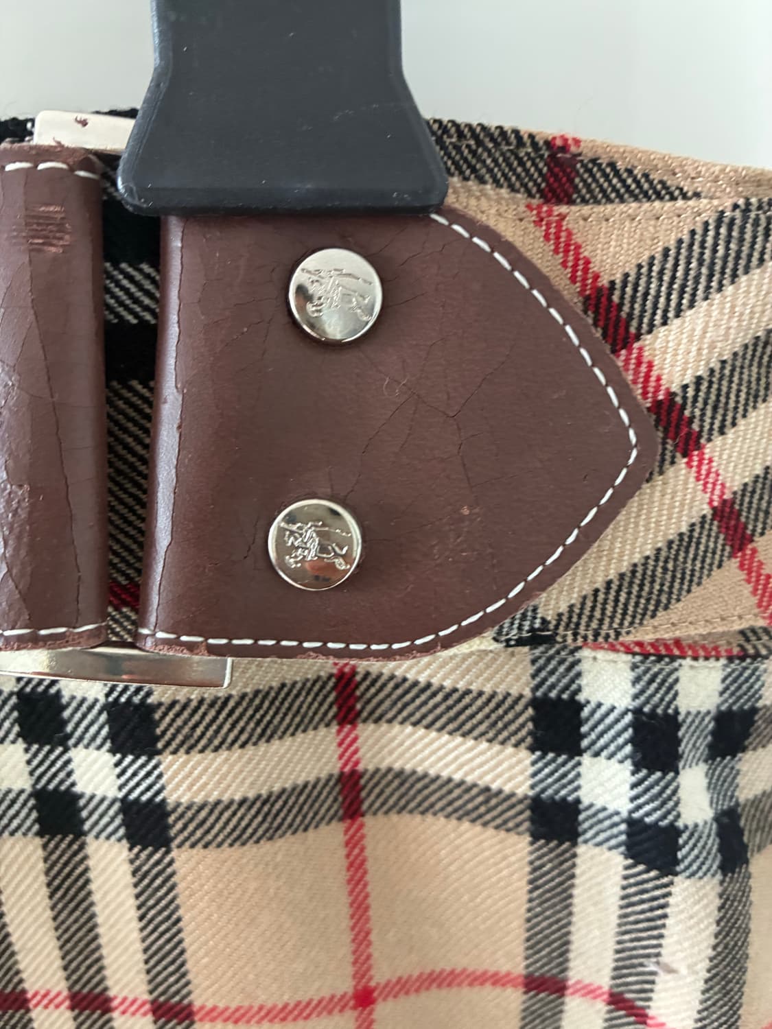 버버리 블루라벨 체크 스커트 36 상품이미지3