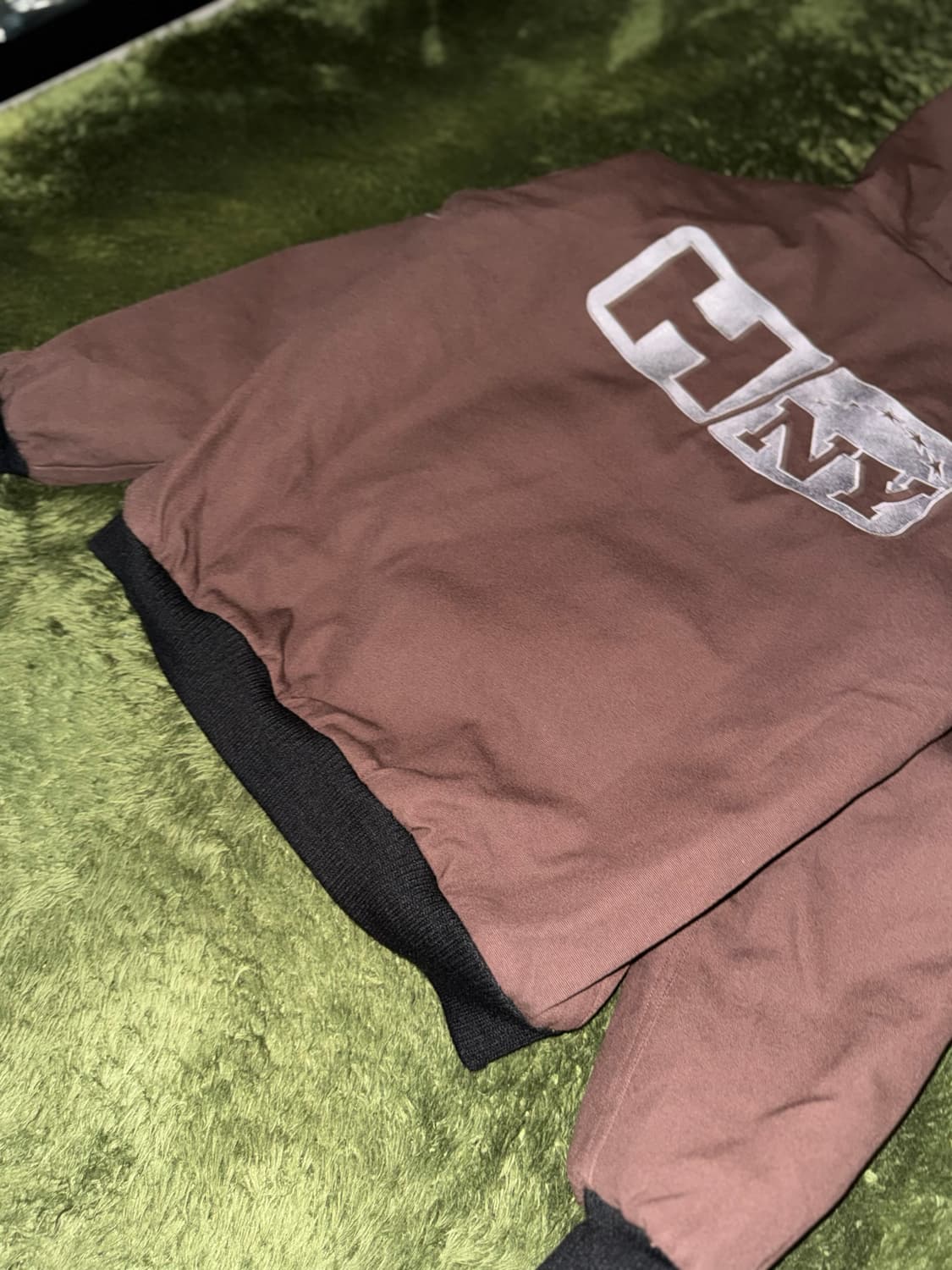 [L] 허니스쿱하우스 퀼티드 캔버스 후드 자켓 브라운 상품이미지8