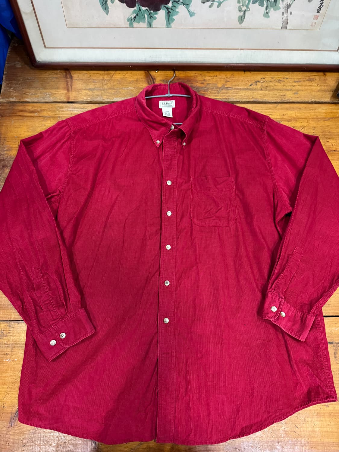 엘엘빈 코듀로이 셔츠 사이즈 XXL 깨끗해요 상품이미지1