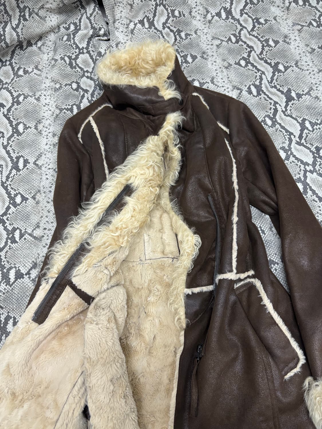 [Renoma] Fur Trimming Brown Jacket 상품이미지7