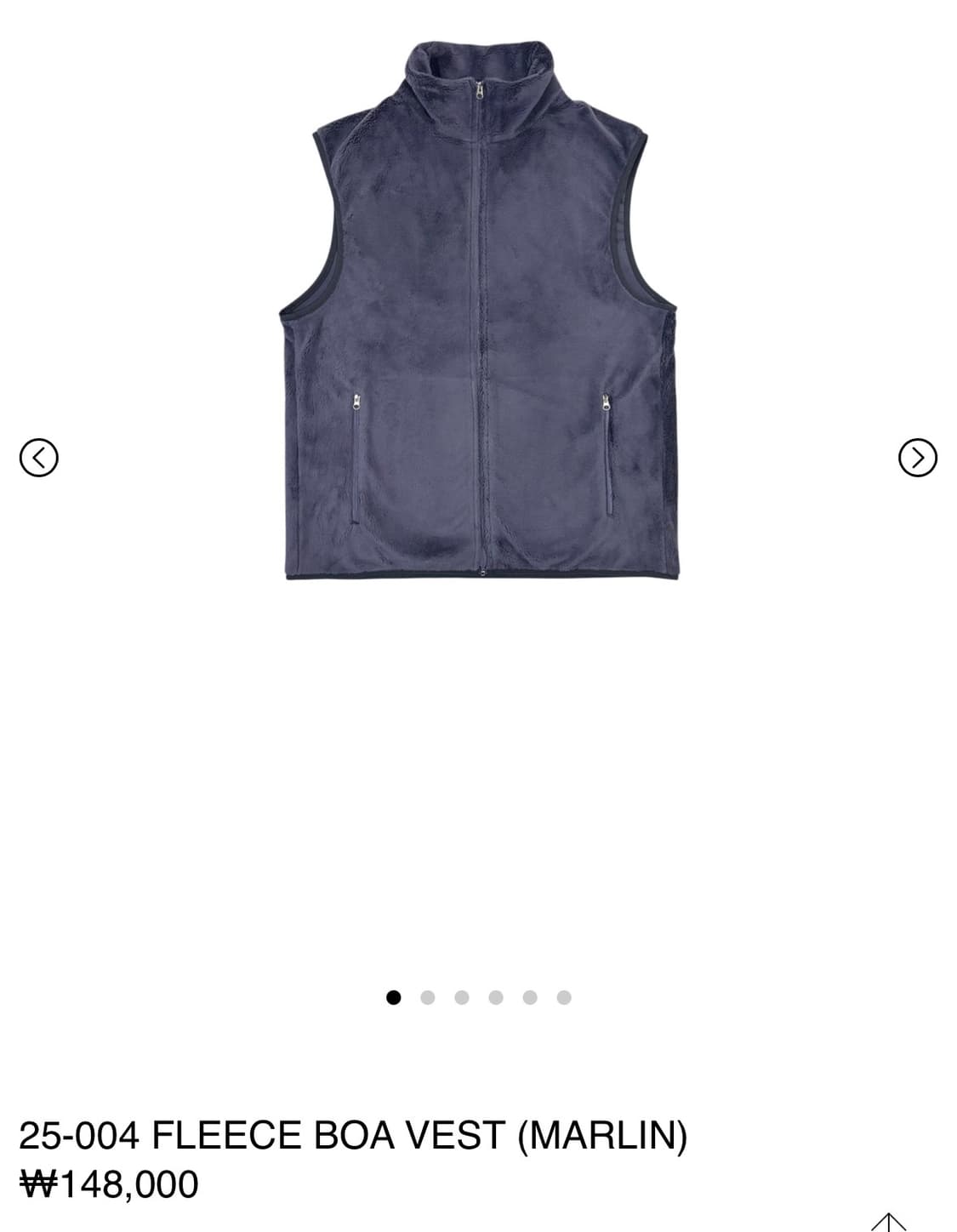 JiCHOI 25-004 FLEECE BOA VEST (MARLIN) 상품이미지2