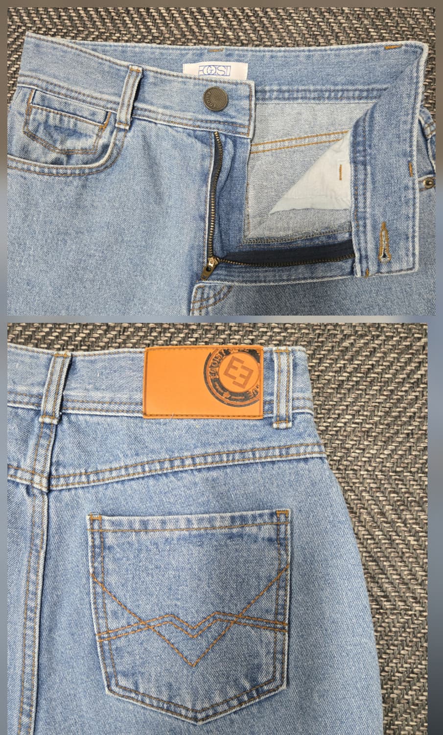 에고이스트 22ss 연청 데님 와이드 팬츠 청바지 상품이미지3