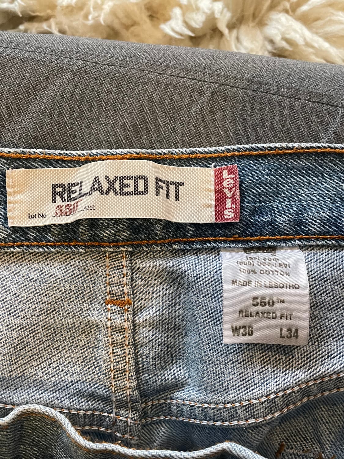 리바이스550 연청 데님팬츠 상품이미지2