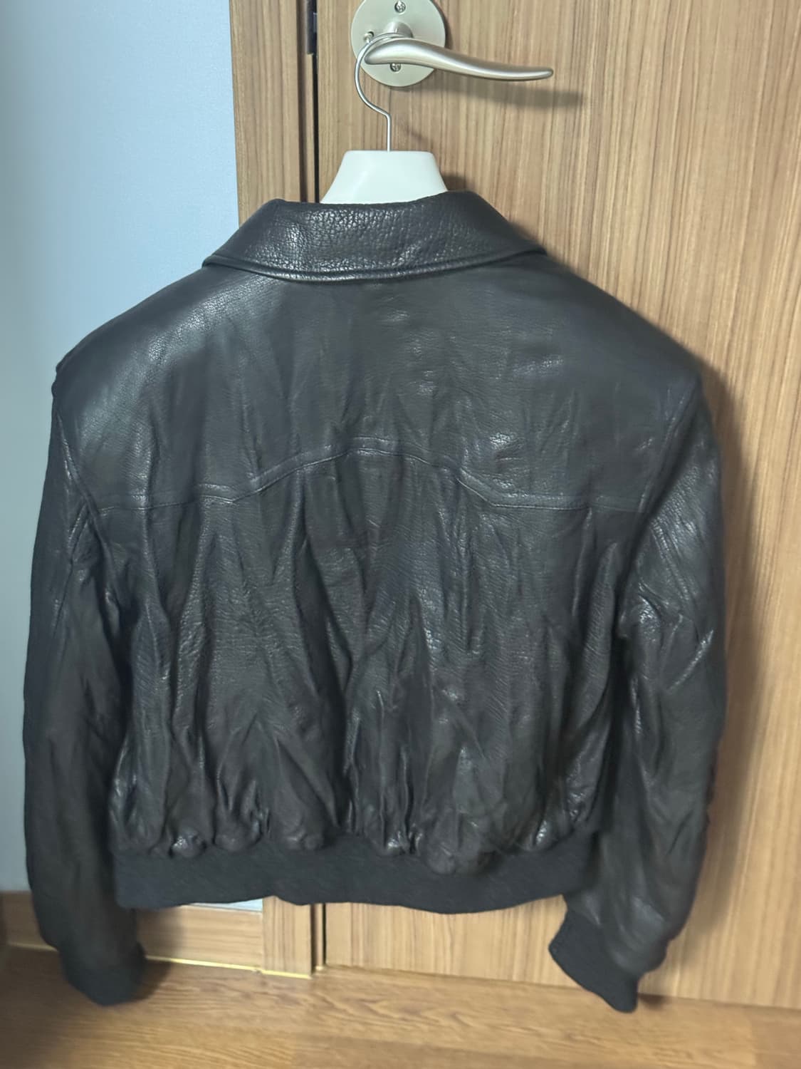 렉토 벤 크링클 레더점퍼 상품이미지2