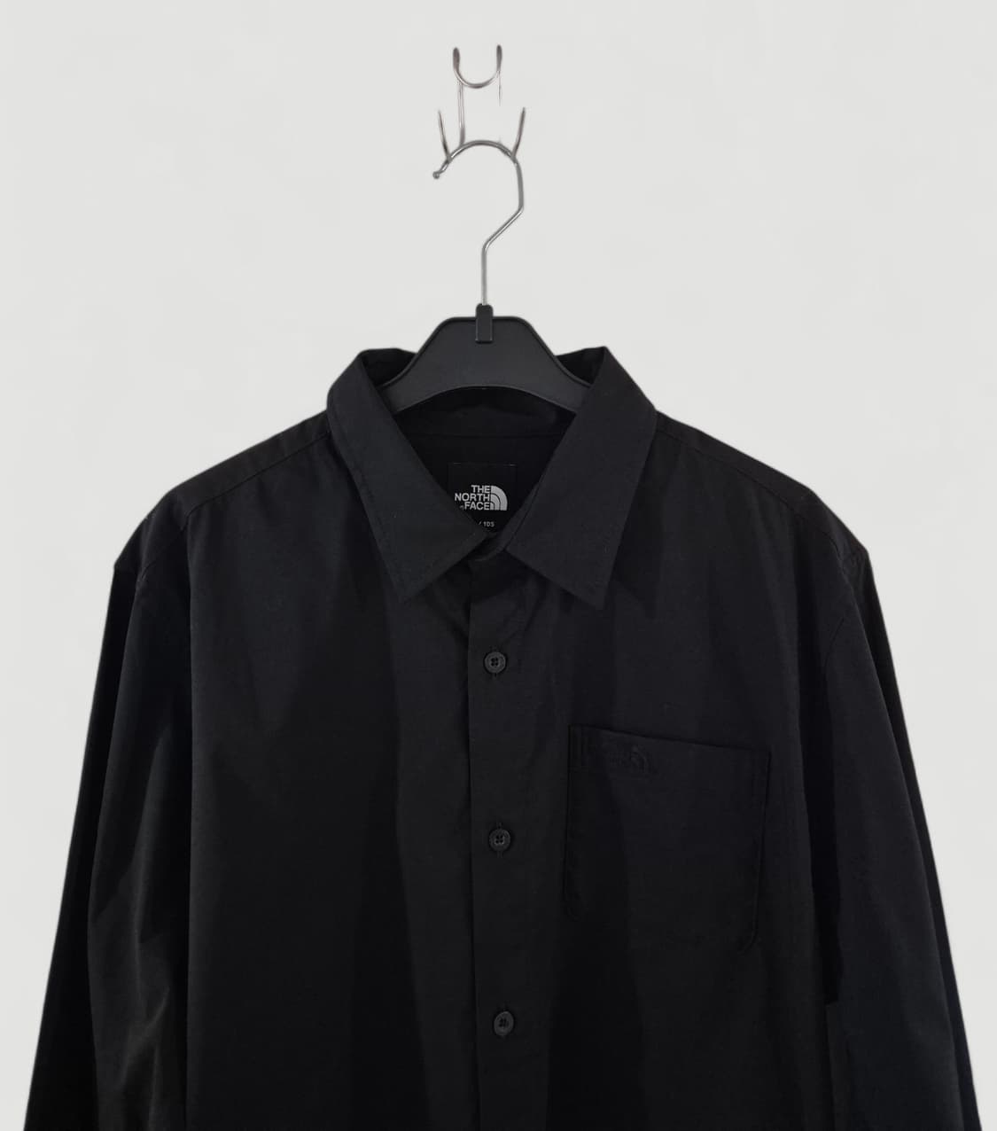 [105]노스페이스 스판 셔츠 긴팔 블랙 상품이미지1