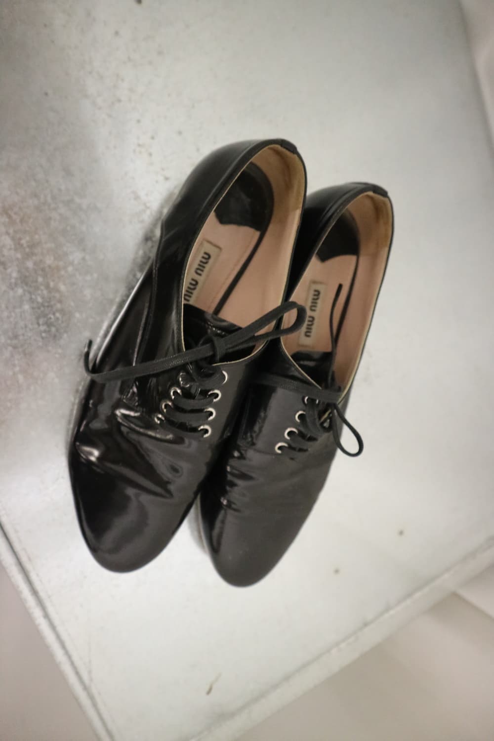 Miu Miu crystal derby shoes 상품이미지3