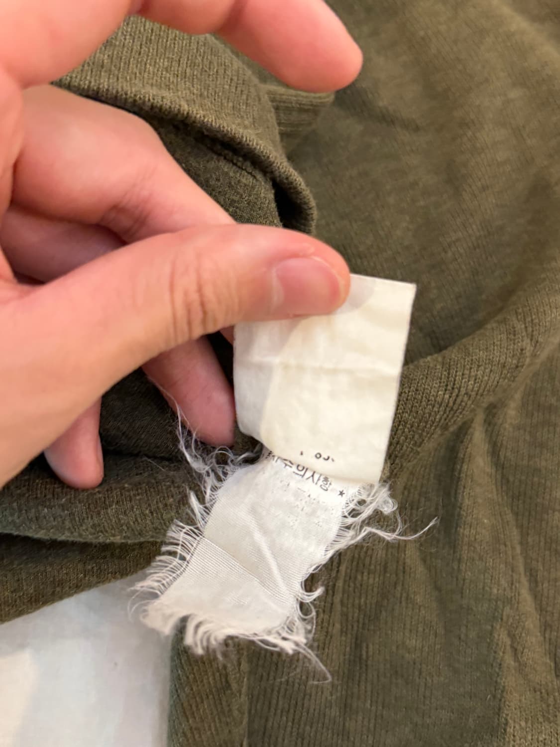 폴로 랄프로렌 와플 니트 후드티 올리브 그린 상품이미지5