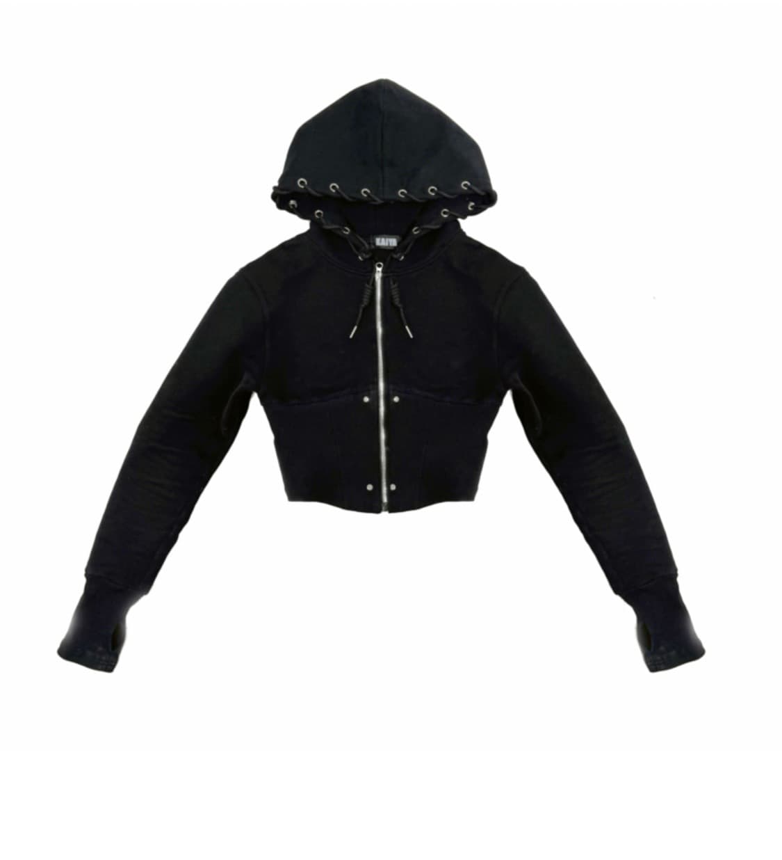 카이야 tie me up hoodie zip-up 후드집업 후디집업 상품이미지1