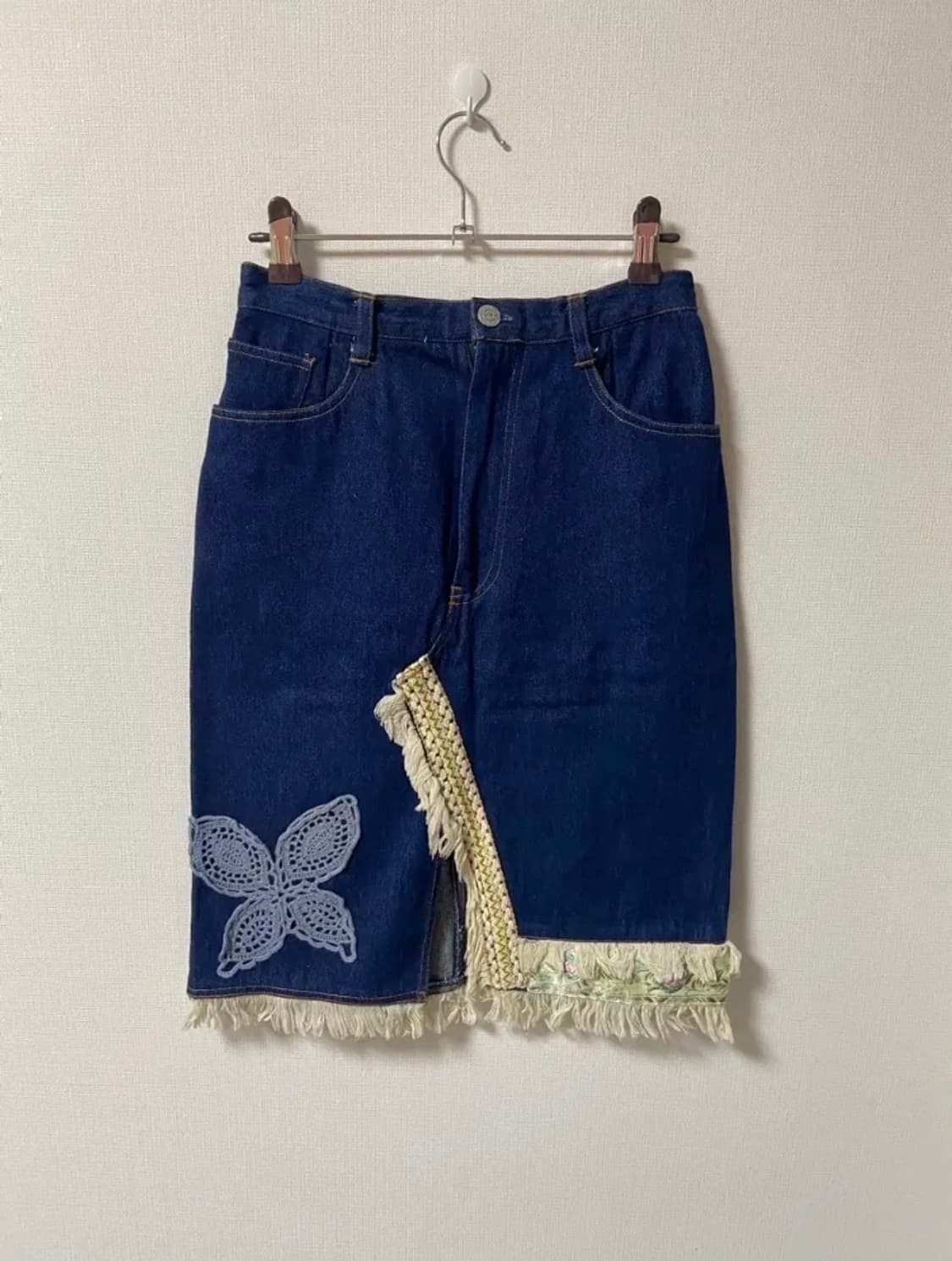 일본 빈티지 모리걸 하구미 레이스 나비스커트 상품이미지1