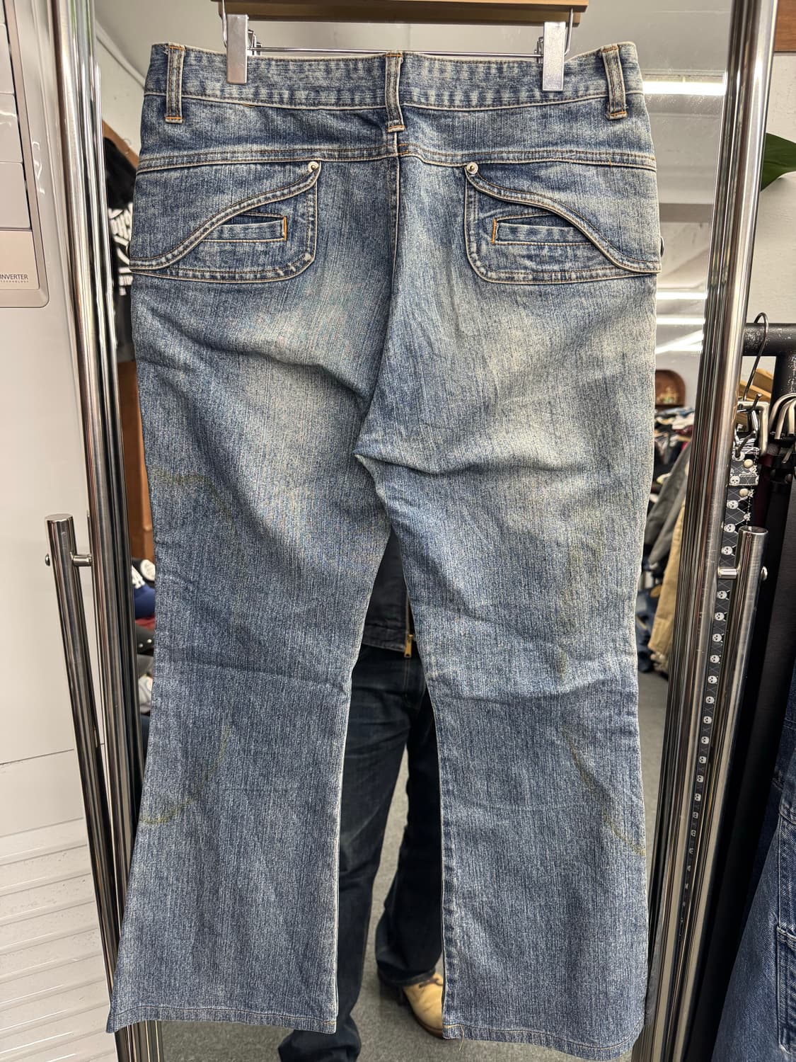 japanese vintage 여성 부츠컷 포켓데님팬츠 상품이미지3