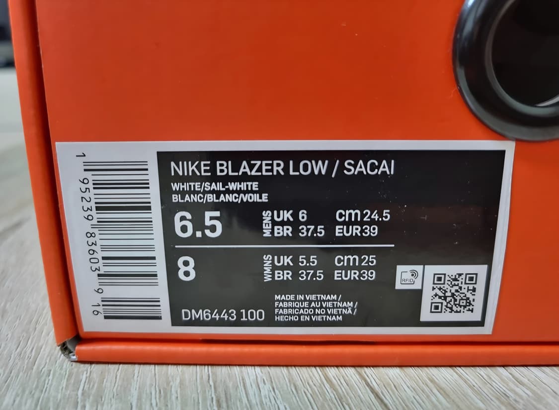 [245]나이키 사카이 블레이저 화이트 페이턴트 레더 블레이져 상품이미지2