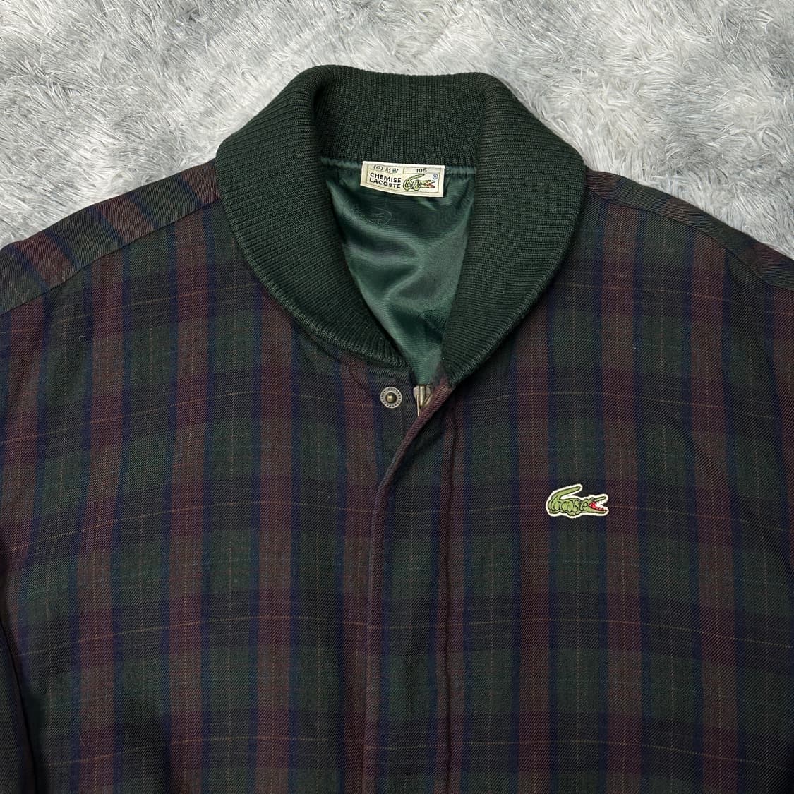 라코스테 체크 클래식 봄버 자켓 XL 상품이미지2