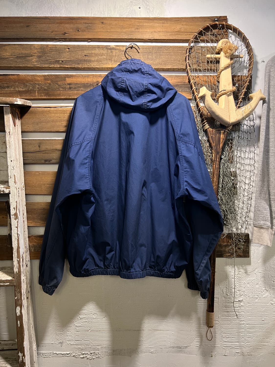 [XL]90's OG 폴로스포츠 썬페이딩 코튼 쉘 후드 자켓 상품이미지6